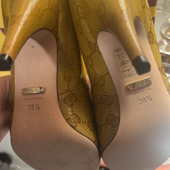 Gucci x Adidas Pump Heels Vintage GG Crystal Midas-Natural Nut - Picture 4 of 6